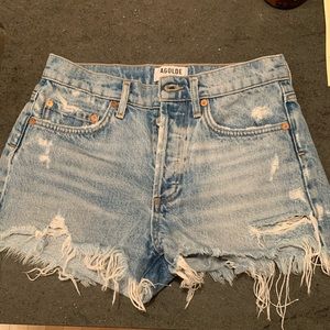 AGoldE Parker denim shorts